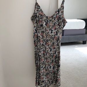 Button down floral sun dress